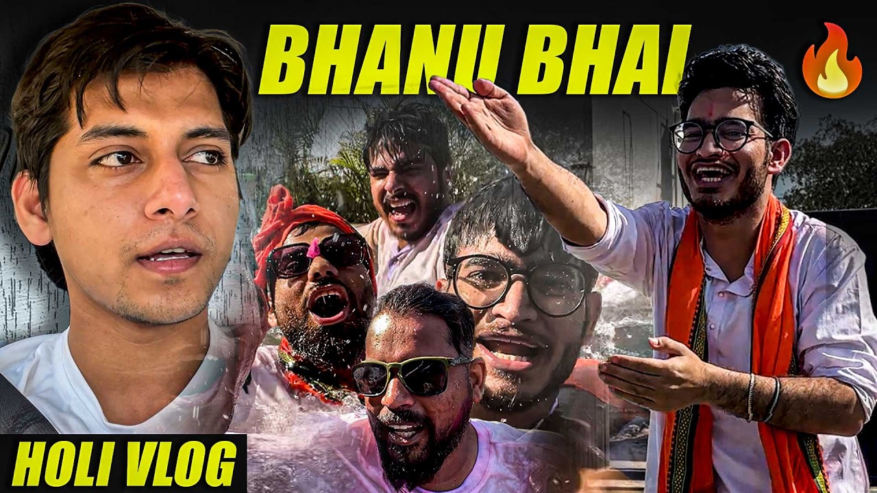 Vipin Sir, Pankaj Sir and MR Sir with Bhanu OP || Holi Vlog🔥