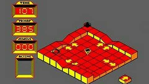 Spindizzy on an Amstrad CPC 6128