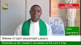 Masomo ya Misa | Dominika ya 26 Mwaka C | 28 Septemba 2025
