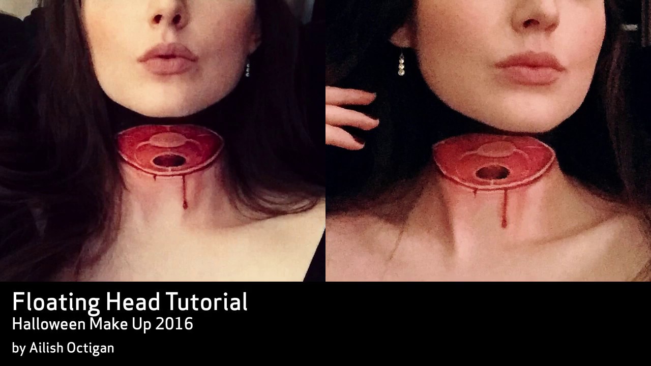 Halloween 2016 Floating Head Make Up Tutorial YouTube
