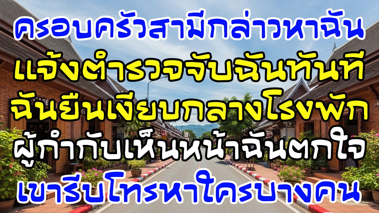 ครอบครัวผัวแจ้งจับว่าฉันขโมย แต่ผู้กำกับเห็นหน้าแล้วรีบโทรทันที