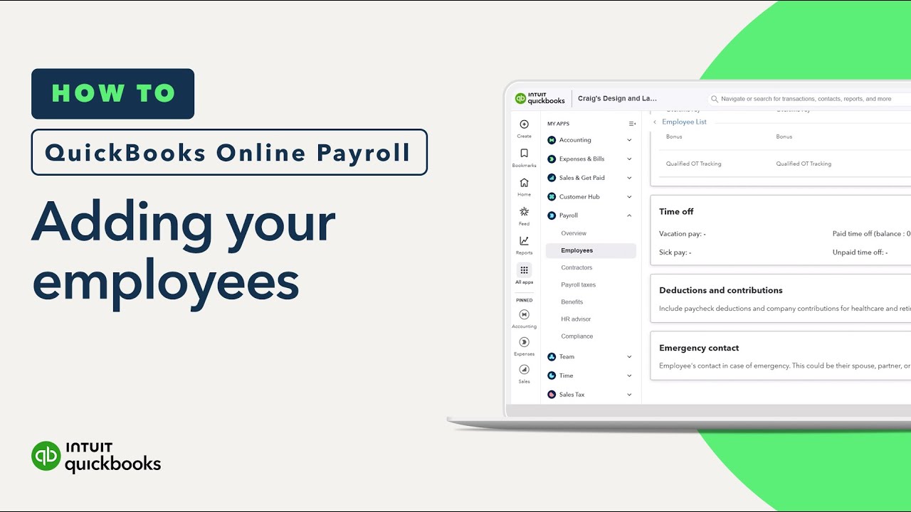 How to add your employees to QuickBooks Online Payroll - YouTube