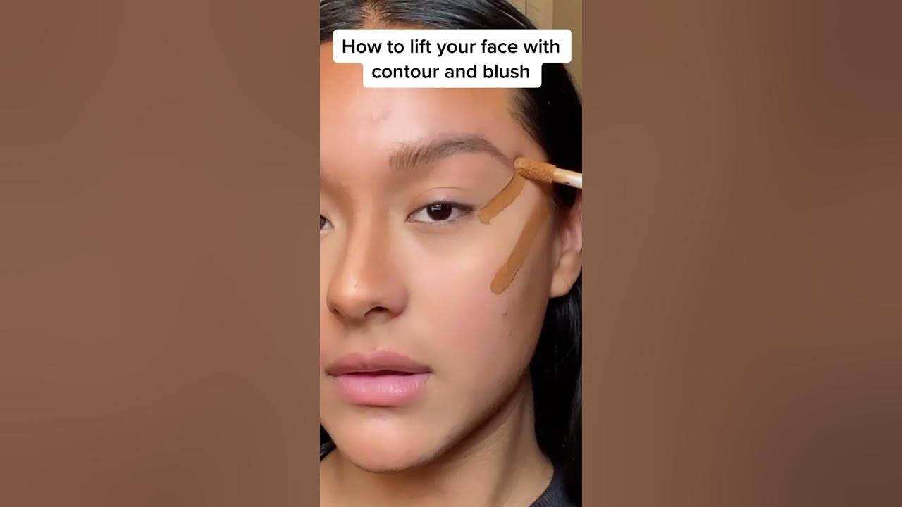 How to lift your face with contour and blush! #contourhacks #makeuphacks  #ipsy 