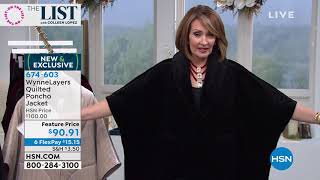 WynneLayers Quilted Poncho Jacket