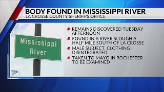 La Crosse Police Department recover body from the Mississippi River