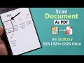 Galaxy S24 Ultra/Plus: How to Scan Documents as PDF on Samsung!