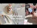 Study vlog 4am morning routine studying at caf lots of note taking being productive ftjotbot