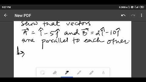 Show that A= i-5j and B = 2i-10j are parallel to each other