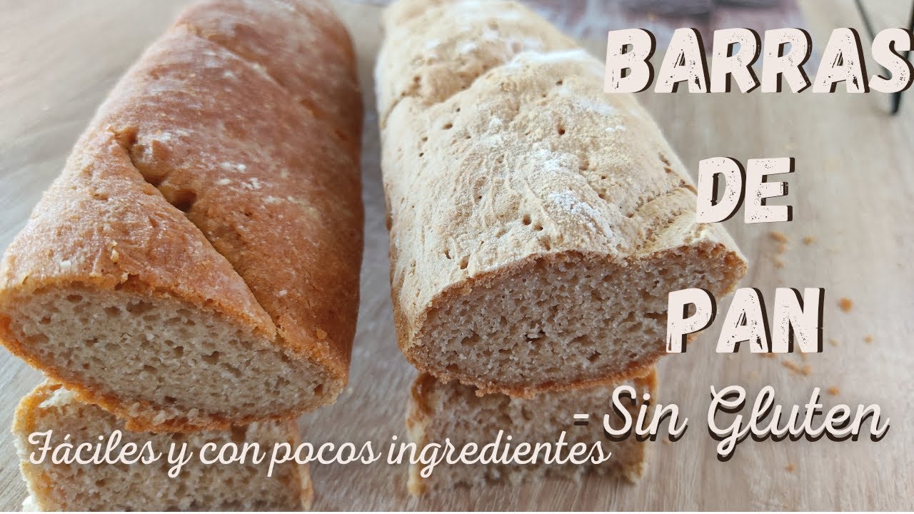 Barras de pan SIN GLUTEN con preparado panificable
