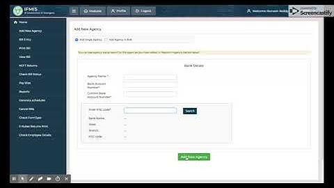 How to add New Agency   IFMISDDO Tutorials