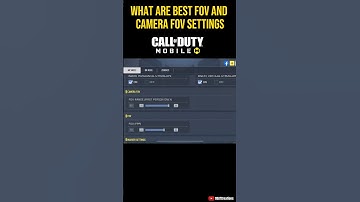 Best FOV Settings For Call Of Duty Mobile #shorts #codm #codmobile