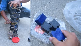 Install Coil Spring Rubber Spacer