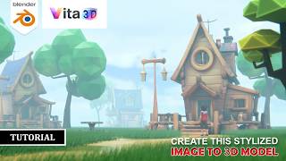 Image to 3D Animated Character | Full Vita 3D AI + Blender Workflow | #vita3d #ai #blender3D #poppop