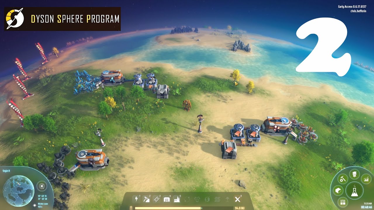 Dyson Sphere episode 2: Setting up faster research and 2nd tier manufacturing.