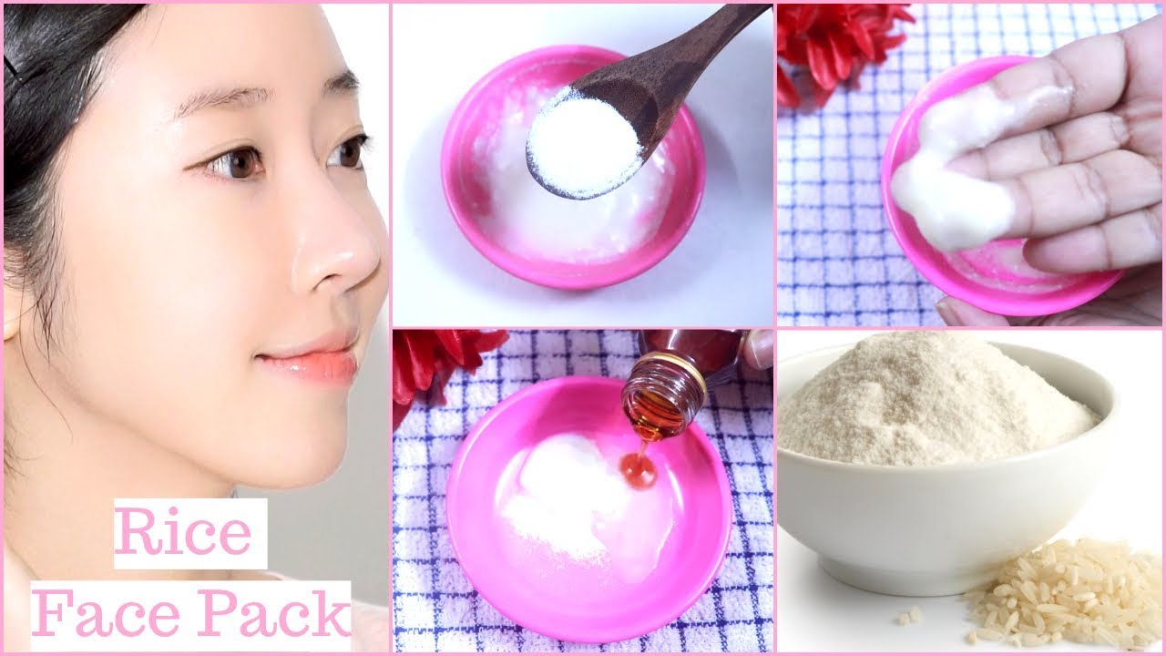 Rice face pack ! rice flour for skin whitening ! rice powder for skin