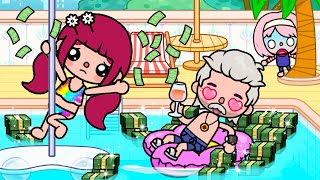 My Sister Become Sugar Baby To Save Us 👧➡️👙 Sad Story | Toca Life Stories | Toca Boca