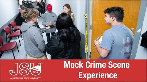JSU Forensics - Mock Crime Scene Experience