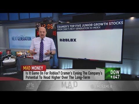 Jim Cramer explains why Roblox is his favorite 'junior growth' stock