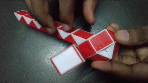 Making ostrich with snake cube #snakecube #making #ostrich