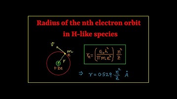 Radius of Electron in Bohr