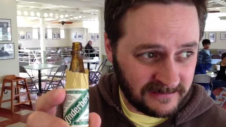 Drew Drinks an Underberg