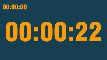 22 second timer (with end alarm, time elapsed and progress bar)