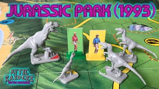 Jurassic Park (1993) by Parker Brothers - Vintage Board Game Review - T-Rex, Raptors & Spitters!