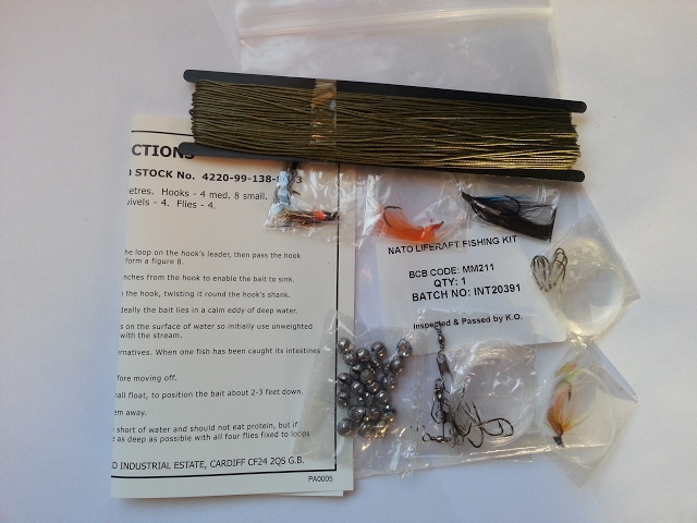 NATO Universal Fishing Kit Stock No. 4220-99-138-8693 