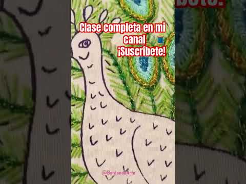 Bordado fácil y rápido #embroidery #arte #tutorial #embroideryart #bordandoarte #puntadas #handmade