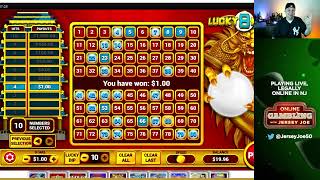 Lucky 8 Keno LIVE with BONUS [Online Gambling with Jersey Joe # 221]
