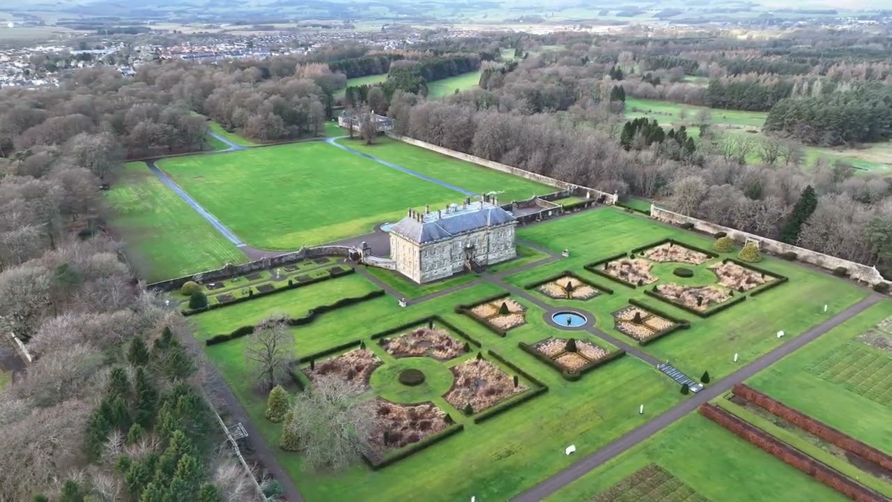 Kinross House Estate-Scotland. 4K DJI MAVIC3 CINE