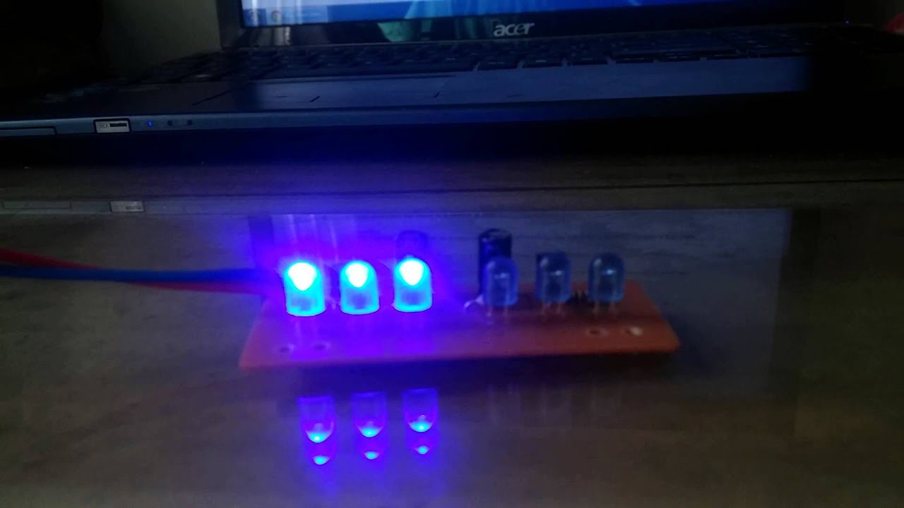 6 x Blue LED Flashing Light for Dummy Alarm Siren Bell Box Security