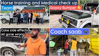 Going back to home but coach saab stopped for medical treatment of horses | Some went wrong with Bro