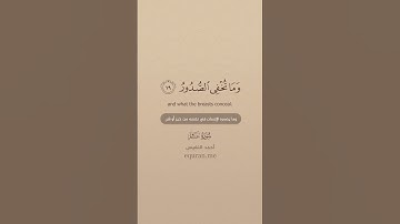 سورة غافر [ 18 : 20 ] ~ القارئ أحمد النفيس