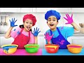 サーシャは子供用フルーツ＆ソーセージカフェで遊んでいます | 子ども向けの健康食品に関する教育ストーリー