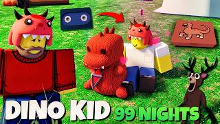 DINO KID LORE!! When Dino Gets Caught by the Deer Anomaly & Update 🦖👶🦌 | 99 Nights in the Forest ...