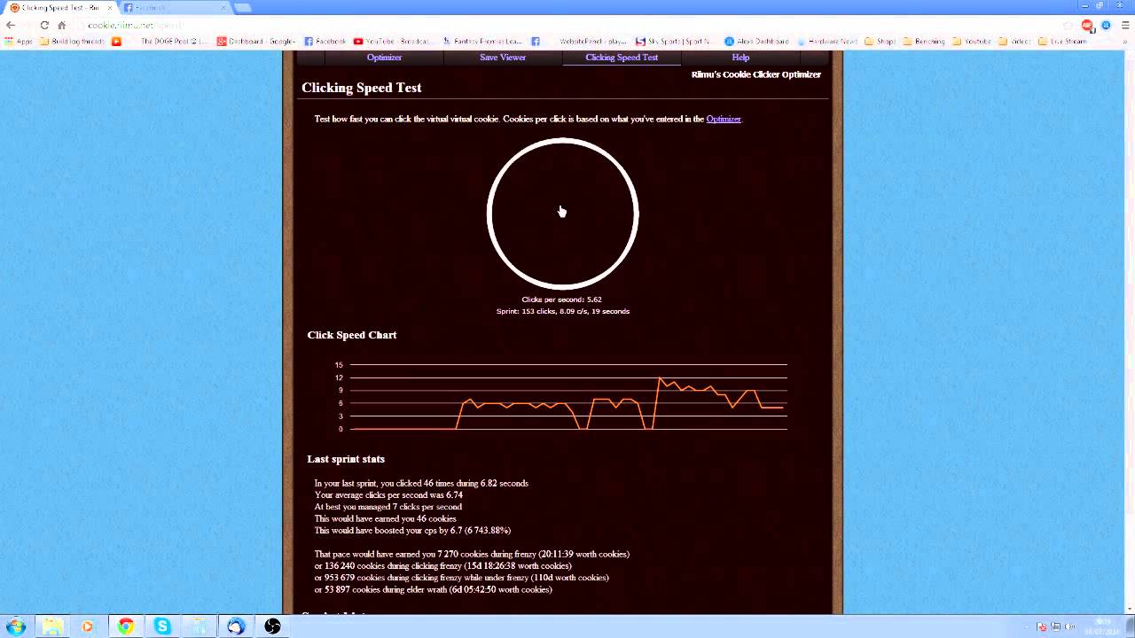 Clicking Speed Test - Riimu's Cookie Clicker Optimizer