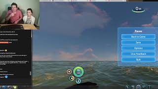 Chatting and streaming Subnautica