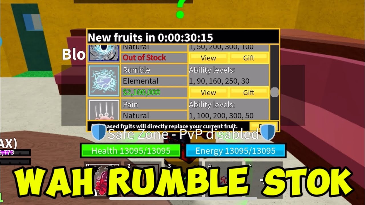 Sekarang ganti lagi rumble blox fruits roblox - YouTube