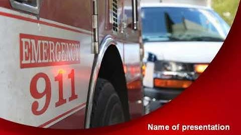 Emergency 911 PowerPoint Template by PoweredTemplate.com