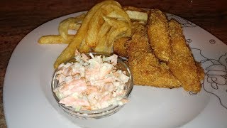 Криспи куринные+салат как в KFC/ картофель фри в кастрюле Криспи куринные+салат как в KFC/ картофель фри в кастрюле