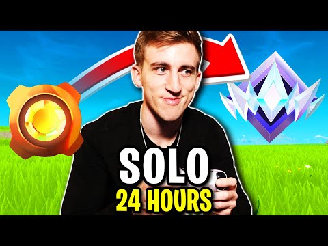 Solo Bronze To Unreal In ONE STREAM (24 Hours Fortnite Ranked)