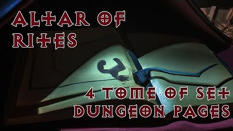 Altar of Rites Offer Material #19 (4 Tome of Set Dungeon Pages) | Diablo 3 Season 28