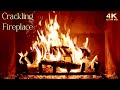 🔥 Crackling Cozy Fireplace 🔥 4K Christmas Fireplace Burning Ambience