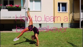 How to do a back walkover