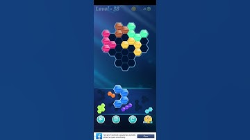 Block! Hexa Puzzle~Rainbow D block 8 to 11 levels -level#38
