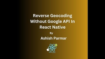 How to get address from lat long without Google API in React Native ?