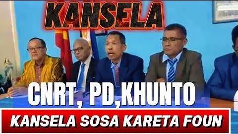 CNRT, PD no KHUNTO  Kansela Sosa Kareta Foun‼️