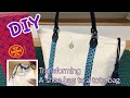 DIY tutorial - Tote bag, transforming a shoe bag to a tote bag