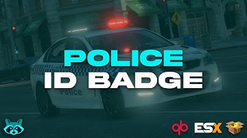[FREE] Police ID Badge | ESX/QBX/QB | StevoScripts